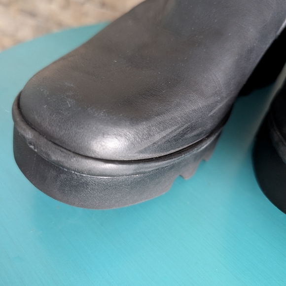 Fly London Baan Platform Ankle Lug Boots Chunky Minimalist Sz EU 42/US Men 9 - Picture 6 of 13